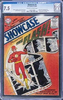 1956 D.C. Comics "Showcase" #4 - Origin and 1st Appearance of The Silver Age Flash (Barry Allen) - 1st Appearance of Iris West - CGC 7.5